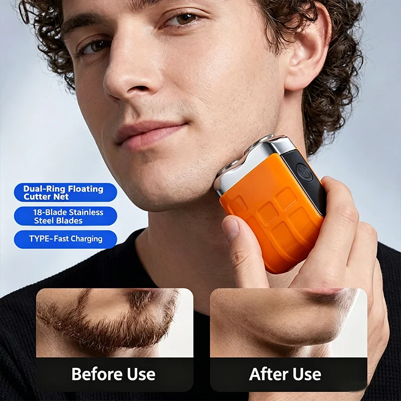 Compact and Portable Electric Shaver with Long Battery Life for Car Travel, Men's Home Charging Beard Razor
Compact and Portable Electric Shaver with Long Battery Life for Car Travel, Men's Home Charging Beard Razor