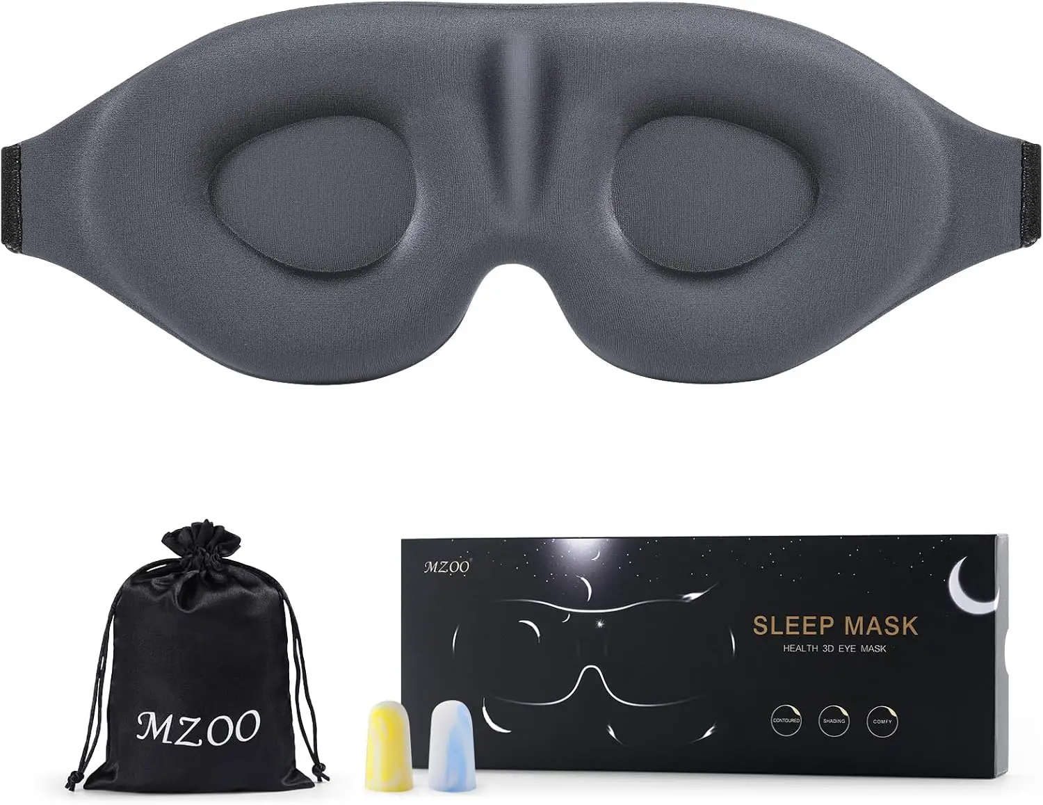 Luxury Sleep Eye Mask for Side Sleeper Men Women, Zero Eye Pressure 3D Sleeping Mask, Light Blocking Patented Design
Luxury Sleep Eye Mask for Side Sleeper Men Women, Zero Eye Pressure 3D Sleeping Mask, Light Blocking Patented Design