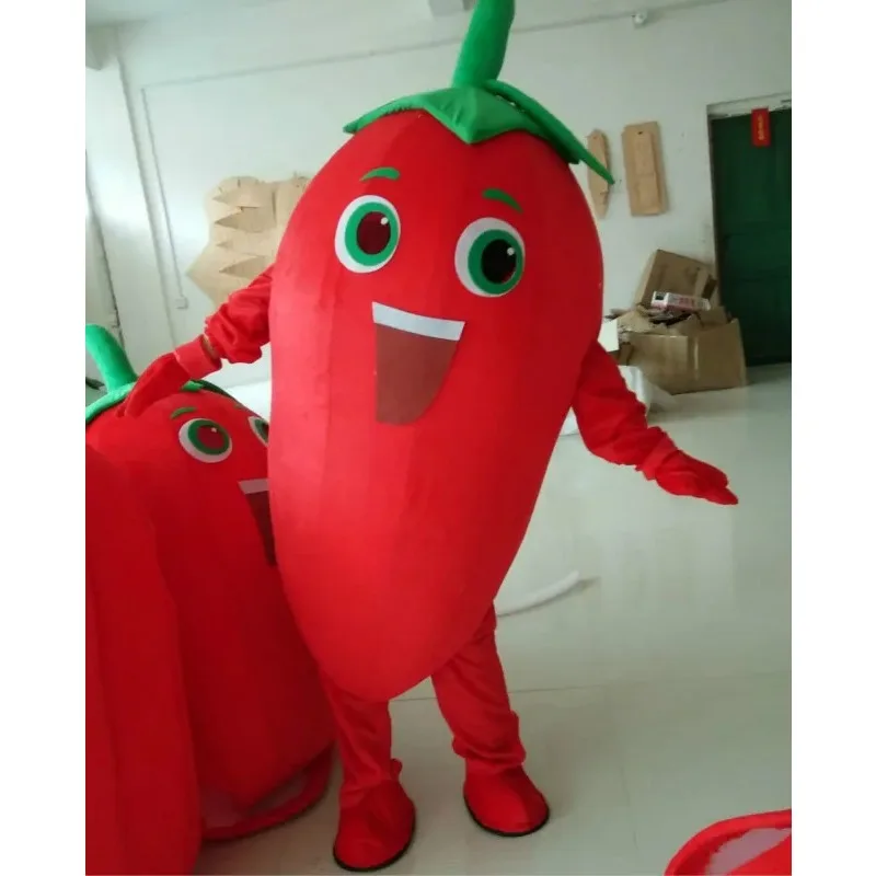 Vegetables Theme Anime Cosplay Costumes Cartoon Charactor Red Pepper Mascot Costumes for Sale Halloween Carnival Fancy Dress
Vegetables Theme Anime Cosplay Costumes Cartoon Charactor Red Pepper Mascot Costumes for Sale Halloween Carnival Fancy Dress