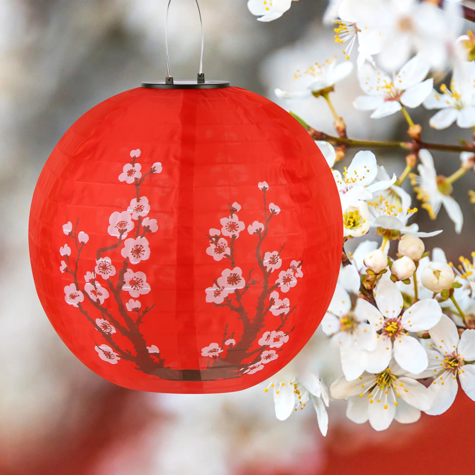 LED Solar Lantern 30cm Plum Blossom Decorative Lantern IP65 Waterproof Chinese Traditional Hanging Lanterns for Outdoor Indoor
LED Solar Lantern 30cm Plum Blossom Decorative Lantern IP65 Waterproof Chinese Traditional Hanging Lanterns for Outdoor Indoor