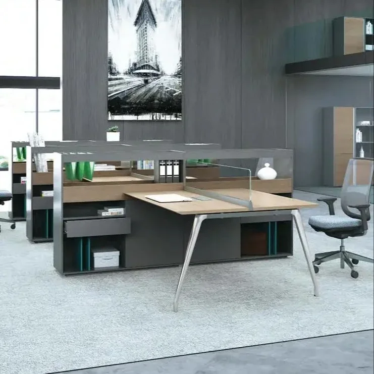 Высококачественная офисная мебель для четырех человек, рабочий стол, современный дизайн
Высококачественная офисная мебель для четырех человек, рабочий стол, современный дизайн