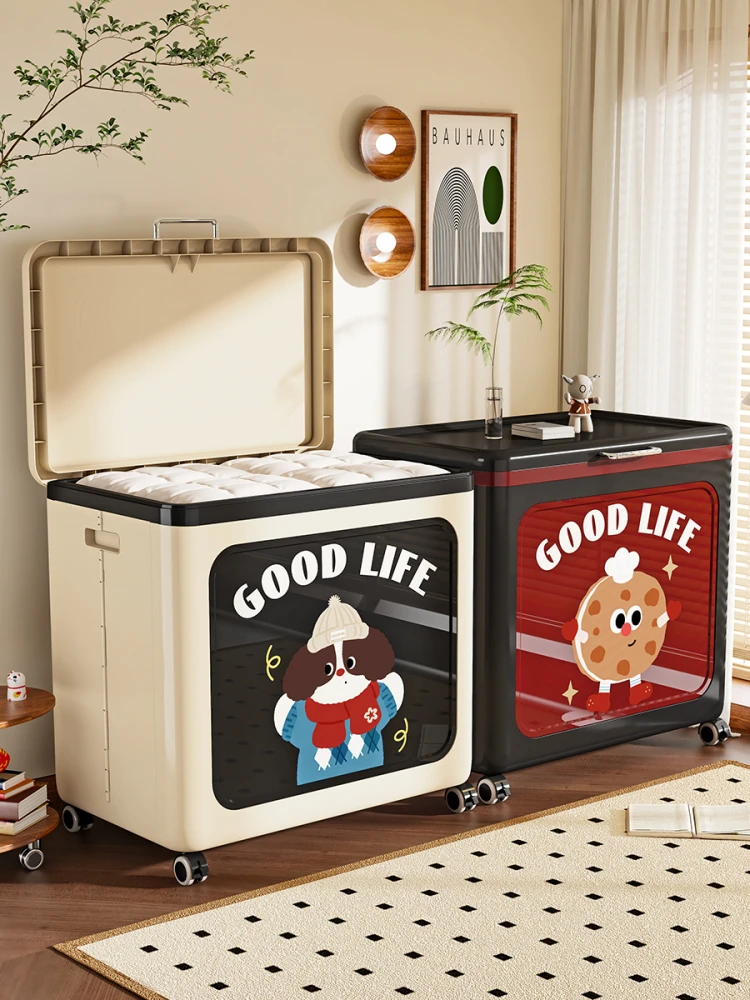 Large Capaci Hinged Lid Storage Box with Wheels for Clothes And Quilts Home Organization Cabinet Underbed Container
Large Capaci Hinged Lid Storage Box with Wheels for Clothes And Quilts Home Organization Cabinet Underbed Container