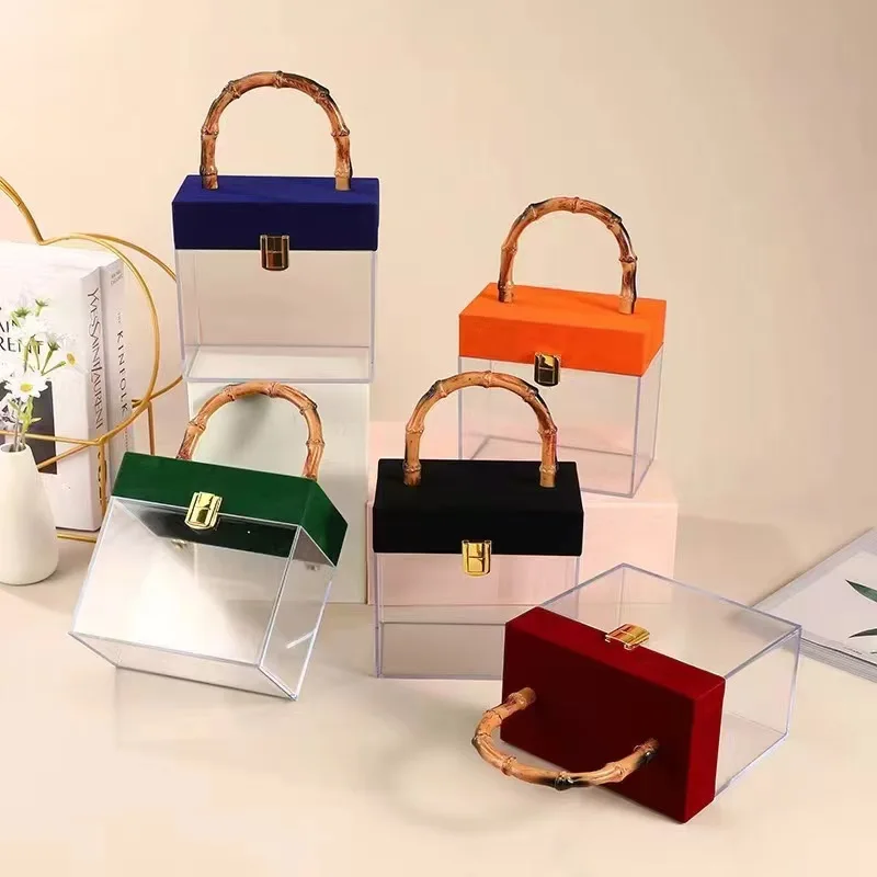 New Retro Velvet Acrylic Bamboo Knot Handheld Gift Box Wedding Candy Packaging Gift Box Light Luxury High End Handheld Gift Box
New Retro Velvet Acrylic Bamboo Knot Handheld Gift Box Wedding Candy Packaging Gift Box Light Luxury High End Handheld Gift Box