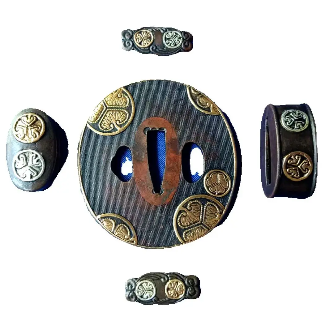 Home Decorate Sword Part Set Blade Fitting Round Tsuba Fuchi Menuki Kashira For Japan Samurai Kataba
Home Decorate Sword Part Set Blade Fitting Round Tsuba Fuchi Menuki Kashira For Japan Samurai Kataba