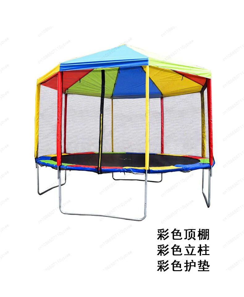 Large trampoline ceiling 6 feet 1.83 meters 3 legs 6 pillars ceiling cloth (excluding trampoline and ceiling iron frame)
Large trampoline ceiling 6 feet 1.83 meters 3 legs 6 pillars ceiling cloth (excluding trampoline and ceiling iron frame)
