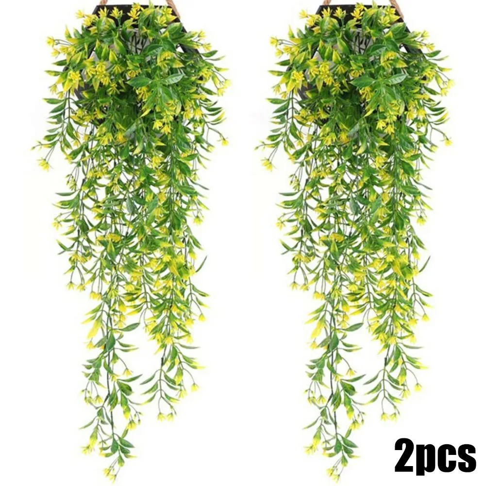 2pcs Plant Rattans Artificial Ivy Flower Vine Garland Hanging Home Garden Trailing Basket Plant Party Artificial Decorations
2pcs Plant Rattans Artificial Ivy Flower Vine Garland Hanging Home Garden Trailing Basket Plant Party Artificial Decorations