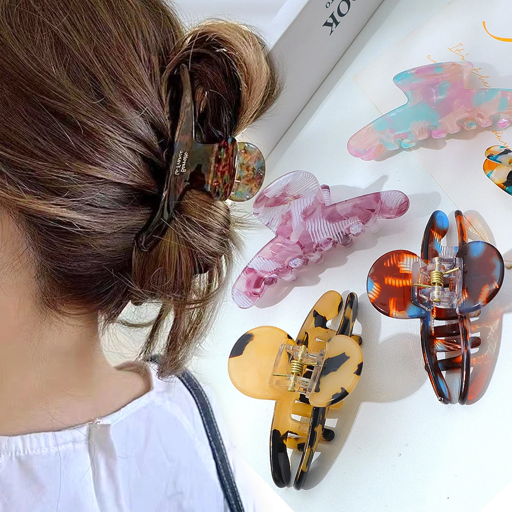 5.9cm Tortoise Shell Hair Claws Strong Holder Acetate Cross Shaped Jaw Clamp For Thin Hair Women Girl Daily Use Elegant Headwear
5.9cm Tortoise Shell Hair Claws Strong Holder Acetate Cross Shaped Jaw Clamp For Thin Hair Women Girl Daily Use Elegant Headwear