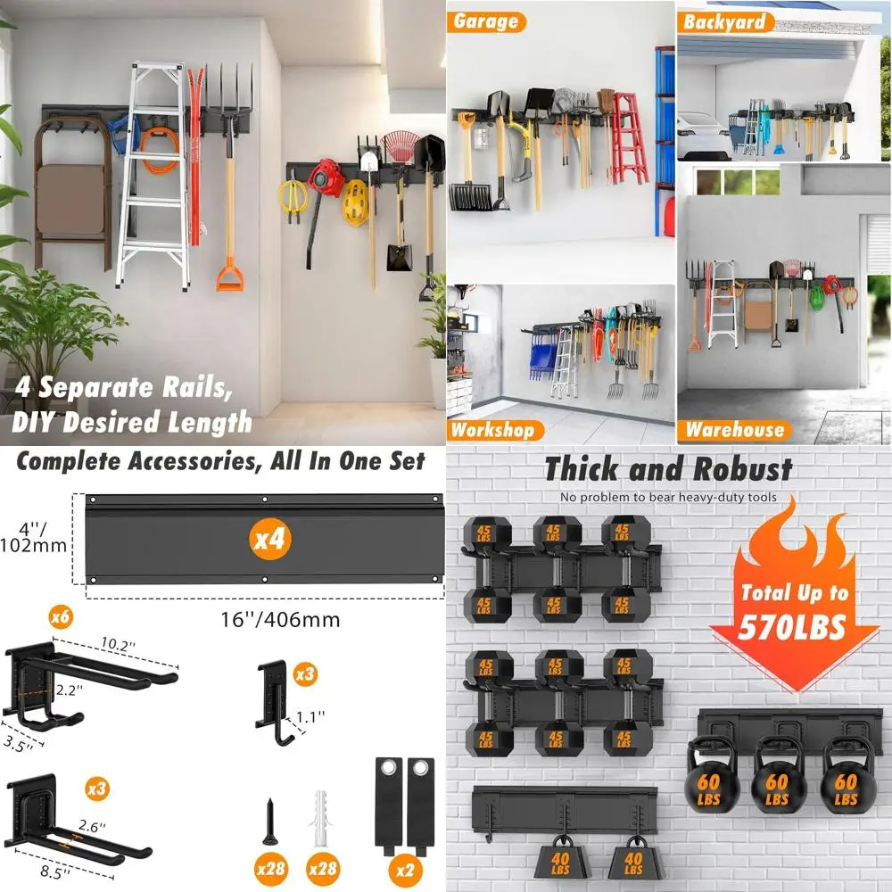 Стойка для садовых инструментов — прочный органайзер 64 года, набор из 18 предметов, вмещает 570 фунтов, регулируемые крючки, настенное хранилище для гаража и тренировок
Стойка для садовых инструментов — прочный органайзер 64 года, набор из 18 предметов, вмещает 570 фунтов, регулируемые крючки, настенное хранилище для гаража и тренировок