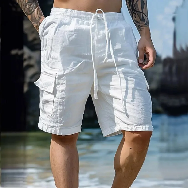 Summer fashion loose solid color work pants men's handsome street wear beach wear pure ribbon pocket shorts sports pants 2026
Summer fashion loose solid color work pants men's handsome street wear beach wear pure ribbon pocket shorts sports pants 2026