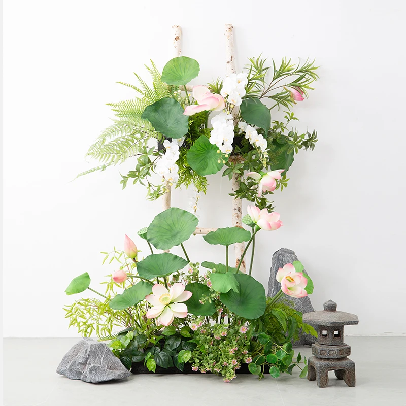 Simulation lotus flower decoration landscaping lotus pod lotus leaf floor green plant decoration commercial beauty wall
Simulation lotus flower decoration landscaping lotus pod lotus leaf floor green plant decoration commercial beauty wall
