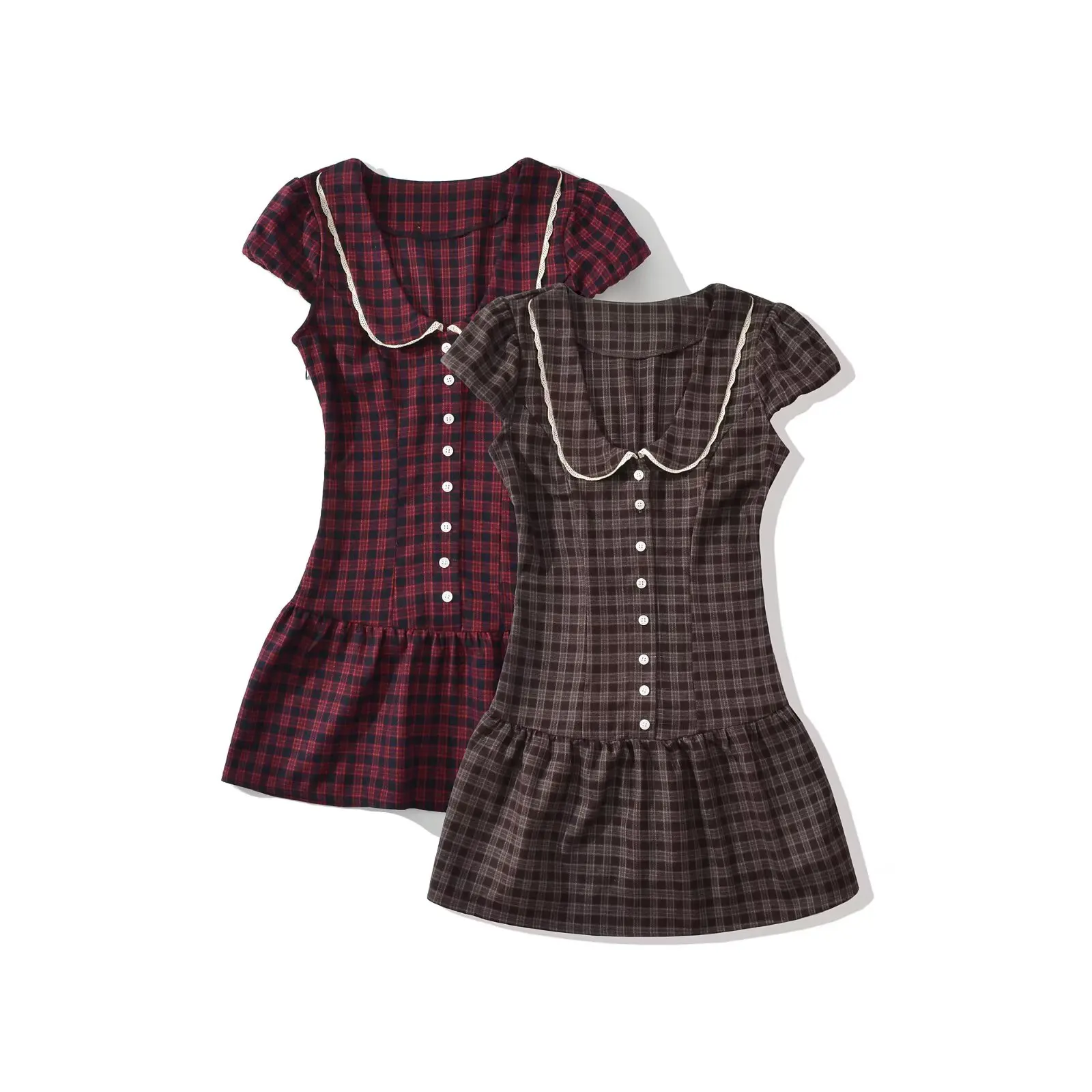 Sweet Doll Collar Lace Trim Waist Cinching Short Dress Casual Versatile Holiday Skirt for Women French Style A-Line Summer Dress
Sweet Doll Collar Lace Trim Waist Cinching Short Dress Casual Versatile Holiday Skirt for Women French Style A-Line Summer Dress