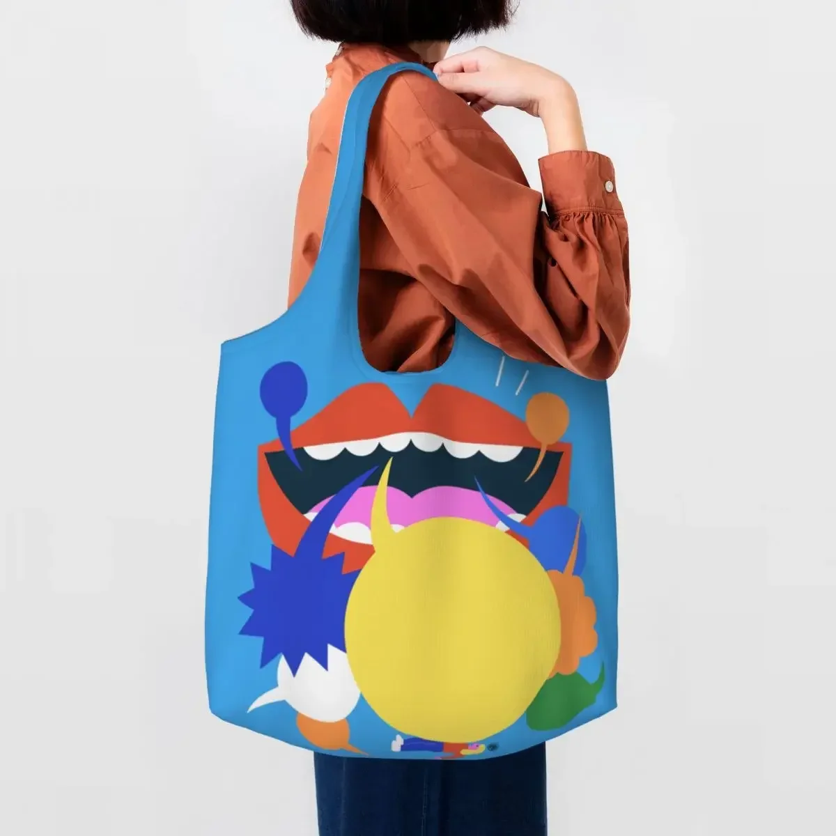 Recycling Advice Shopping Bag Women Shoulder Canvas Tote Bag Portable Street Mmural Art Eldridge Grocery Shopper Bags Handbags
Recycling Advice Shopping Bag Women Shoulder Canvas Tote Bag Portable Street Mmural Art Eldridge Grocery Shopper Bags Handbags