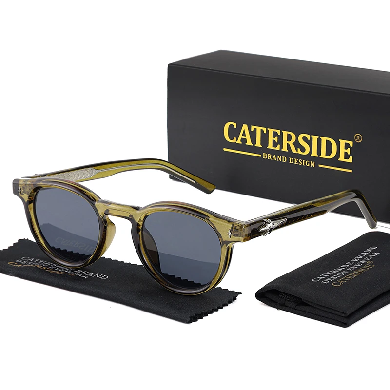 CATERSIDE Vintage Round Small Sunglasses for Men Vintage Punk Brand Design Luxury Sun Glasses Women's Travel Party Eyewear Gifs
CATERSIDE Vintage Round Small Sunglasses for Men Vintage Punk Brand Design Luxury Sun Glasses Women's Travel Party Eyewear Gifs