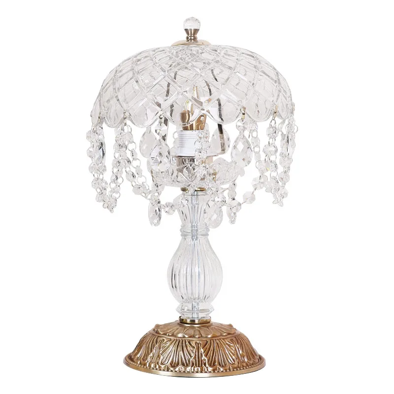 French all-copper glass pendant crystal table lamp, light luxury high-end living room decoration ins girl bedroom bedside lamp
French all-copper glass pendant crystal table lamp, light luxury high-end living room decoration ins girl bedroom bedside lamp