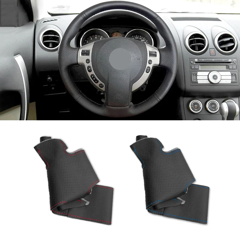 For Nissan QASHQAI X-Trail NV200 Rogue DIY Hand-stitched Perforated Leather Car Interior Steering Wheel Braid Protective Cover
For Nissan QASHQAI X-Trail NV200 Rogue DIY Hand-stitched Perforated Leather Car Interior Steering Wheel Braid Protective Cover