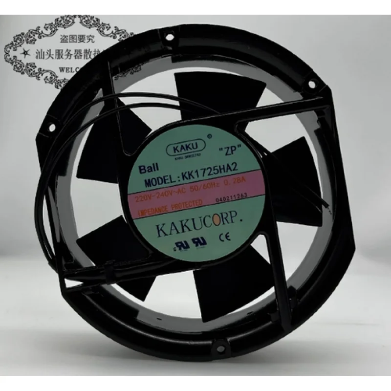 Y FOR KAKU KK1725HA2 AC220V-240V 0.28A 172*150*51MM Cabinet Cooling Fan
Y FOR KAKU KK1725HA2 AC220V-240V 0.28A 172*150*51MM Cabinet Cooling Fan