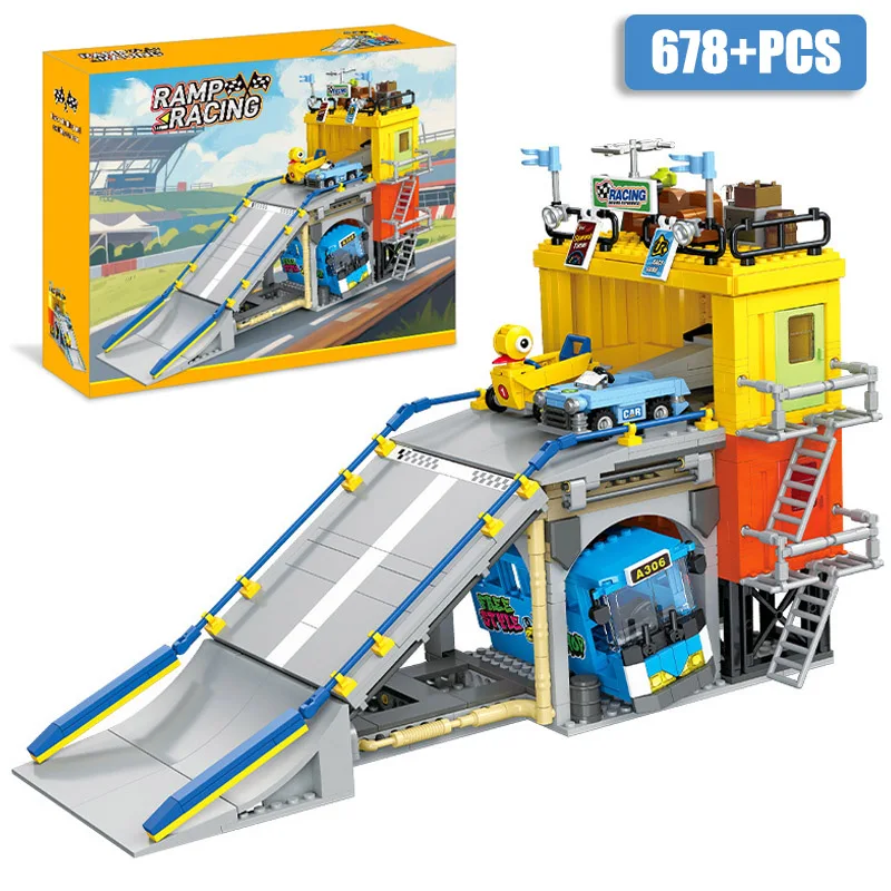 Creative MOC Hill Climb Racing Car Scene Building Blocks Bricks Set City Sport Cars Container Competition Venue Toys Gifts
Creative MOC Hill Climb Racing Car Scene Building Blocks Bricks Set City Sport Cars Container Competition Venue Toys Gifts
