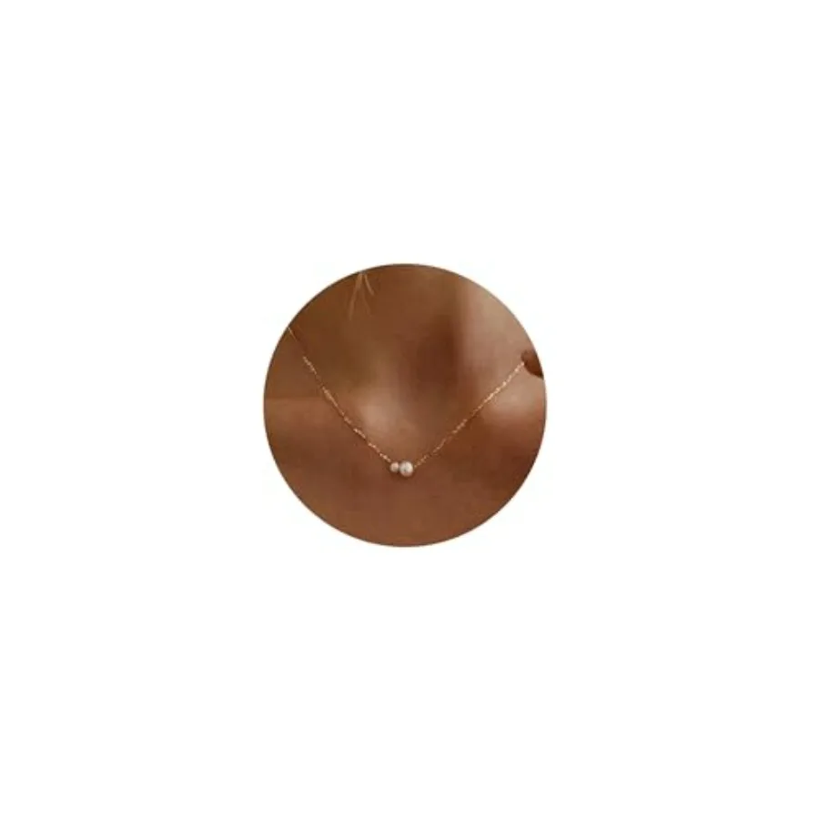 Pearl Necklaces for Women Trendy, 14k Gold Plated Dainty Necklace Simple Pearl Drop Single Charm Pendant Necklace Birthday Wedd
Pearl Necklaces for Women Trendy, 14k Gold Plated Dainty Necklace Simple Pearl Drop Single Charm Pendant Necklace Birthday Wedd