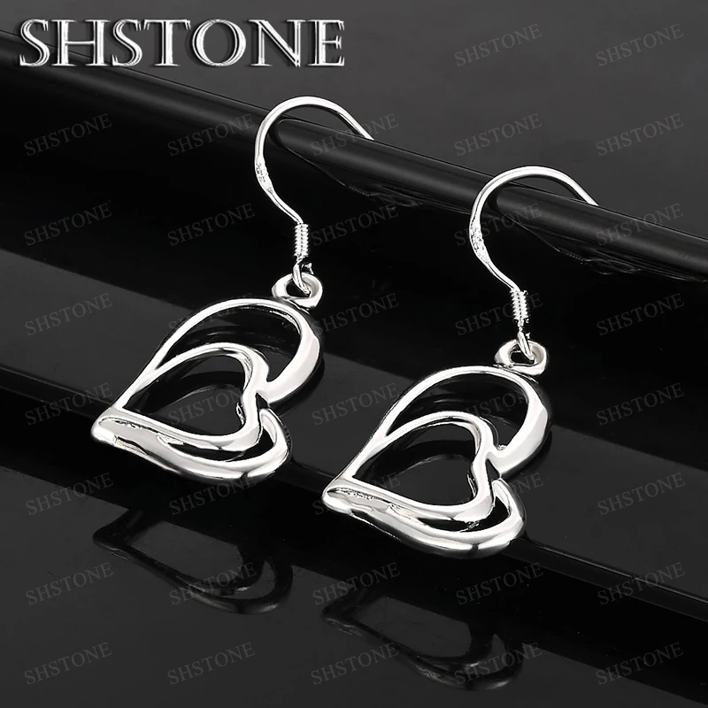 Heart Drop Earring 925 Sterling Silver Accessories Men Women Fashion Engagement Party Sweet Wedding Fine Jewelry Birthday Gifts
Heart Drop Earring 925 Sterling Silver Accessories Men Women Fashion Engagement Party Sweet Wedding Fine Jewelry Birthday Gifts