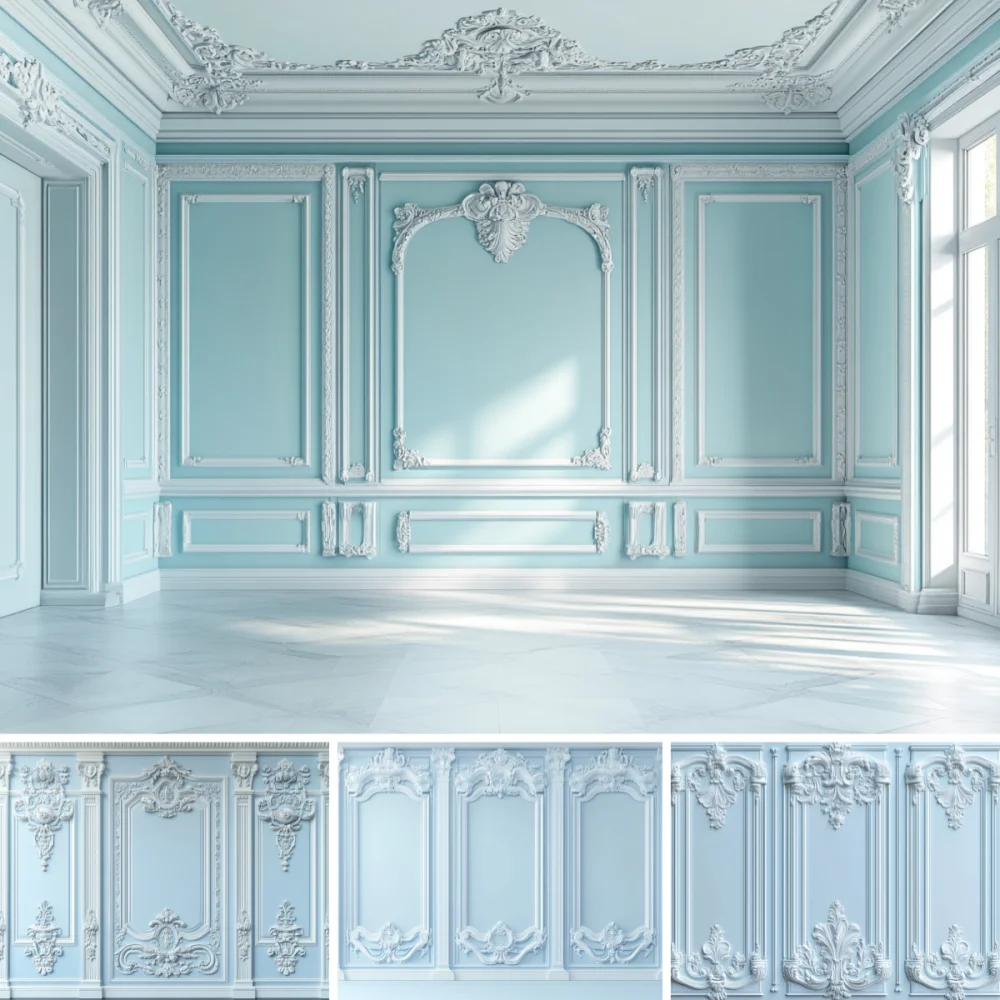 Light Blue European Wall Background Photography Castle Palace Interior Living Room Decoration Backdrop Photo Studio Photozone
Light Blue European Wall Background Photography Castle Palace Interior Living Room Decoration Backdrop Photo Studio Photozone