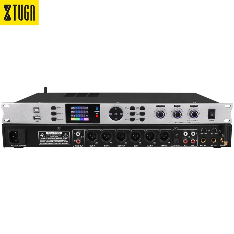 Xtuga P300 Factory DSP sound system professional audio effector processor for karaoke microphone stage
Xtuga P300 Factory DSP sound system professional audio effector processor for karaoke microphone stage