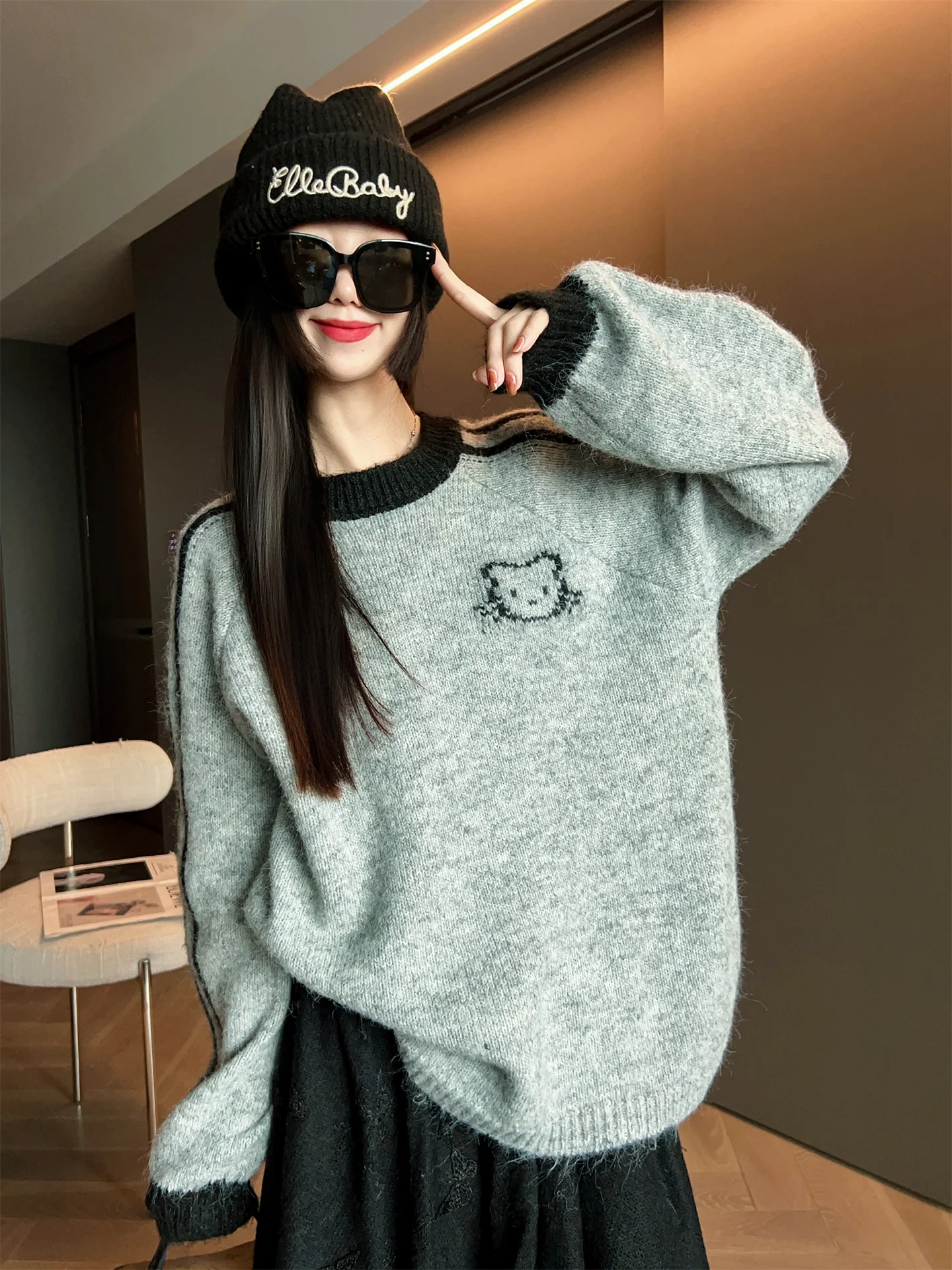 Simple Sli Oversized Knit Sweater Women's Autumn Winter New Arrival Basic Layering Top round Ne Long Sve Warmth Emit...
Simple Sli Oversized Knit Sweater Women's Autumn Winter New Arrival Basic Layering Top round Ne Long Sve Warmth Emit...