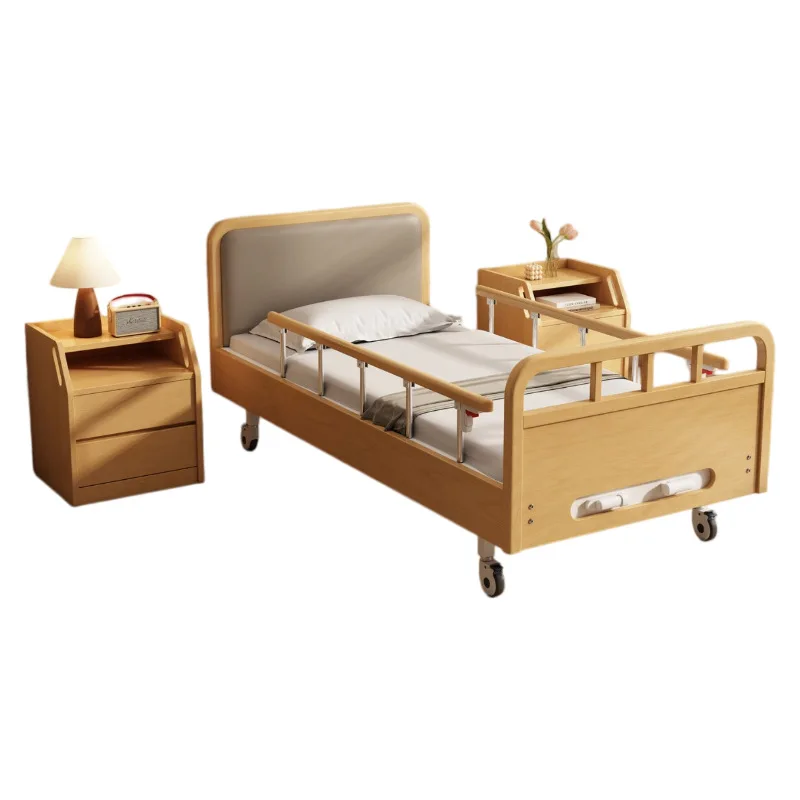 Home double-cranked care filial piety bed that can be cranked up by hand
Home double-cranked care filial piety bed that can be cranked up by hand