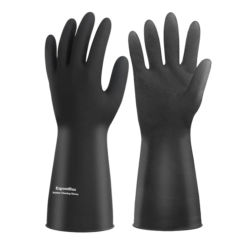 Free Shipping Thick Rubber Cleaning Gloves - 1 Pair Black Rubber Gloves for Dishwashing Large, Non-Slip Kitchen Gloves for Washi
Free Shipping Thick Rubber Cleaning Gloves - 1 Pair Black Rubber Gloves for Dishwashing Large, Non-Slip Kitchen Gloves for Washi
