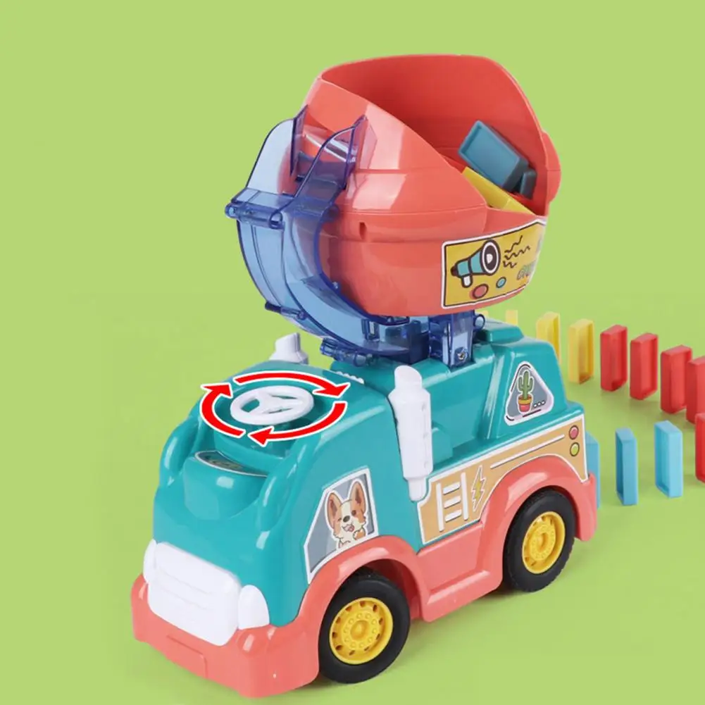 Electric Vehicle Playset Electric Domino Engineering Truck with Automatic Dispensing Rotary Steering Wheel Construction for Boys
Electric Vehicle Playset Electric Domino Engineering Truck with Automatic Dispensing Rotary Steering Wheel Construction for Boys