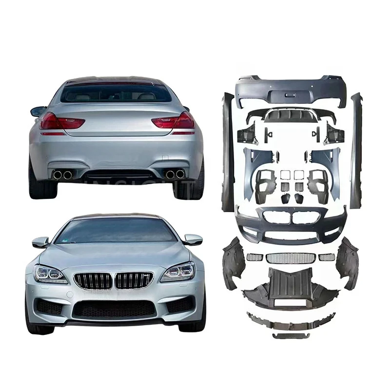 PP plastic widebody front bumper kit 6 Series, F06 and M6 body kits (2014 and later models).
PP plastic widebody front bumper kit 6 Series, F06 and M6 body kits (2014 and later models).