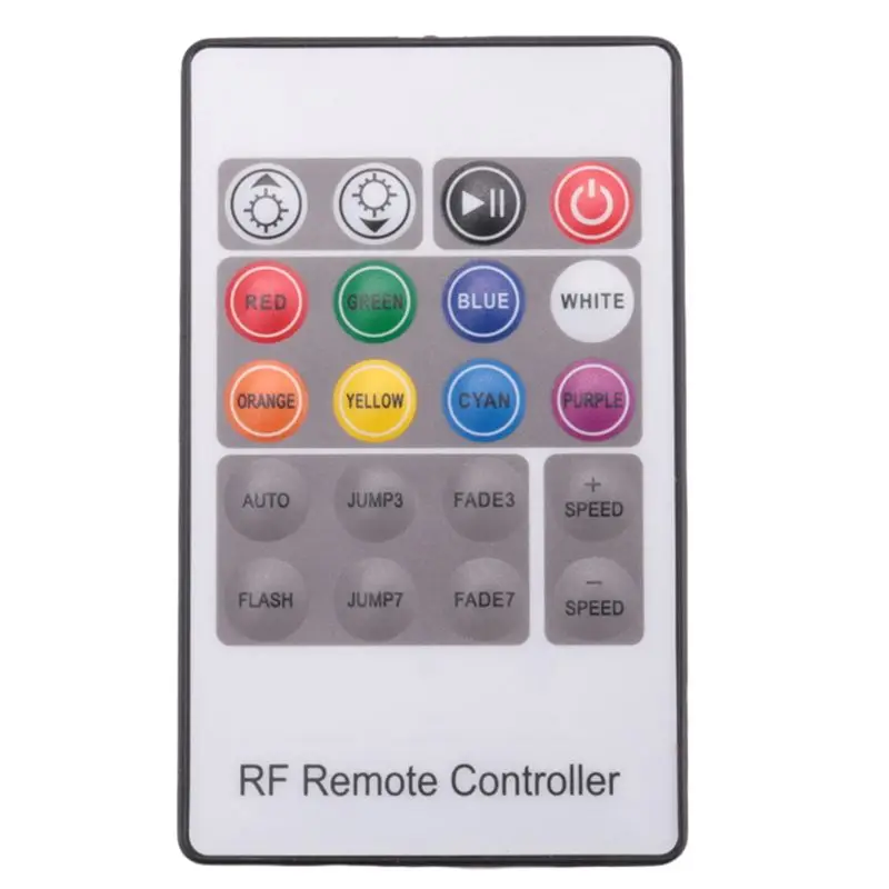 Solid 3X LED Controller 12-24V Low Pressure RF Colorful 20-Key Remote Control RGB Light Bar Dimming Controller
Solid 3X LED Controller 12-24V Low Pressure RF Colorful 20-Key Remote Control RGB Light Bar Dimming Controller