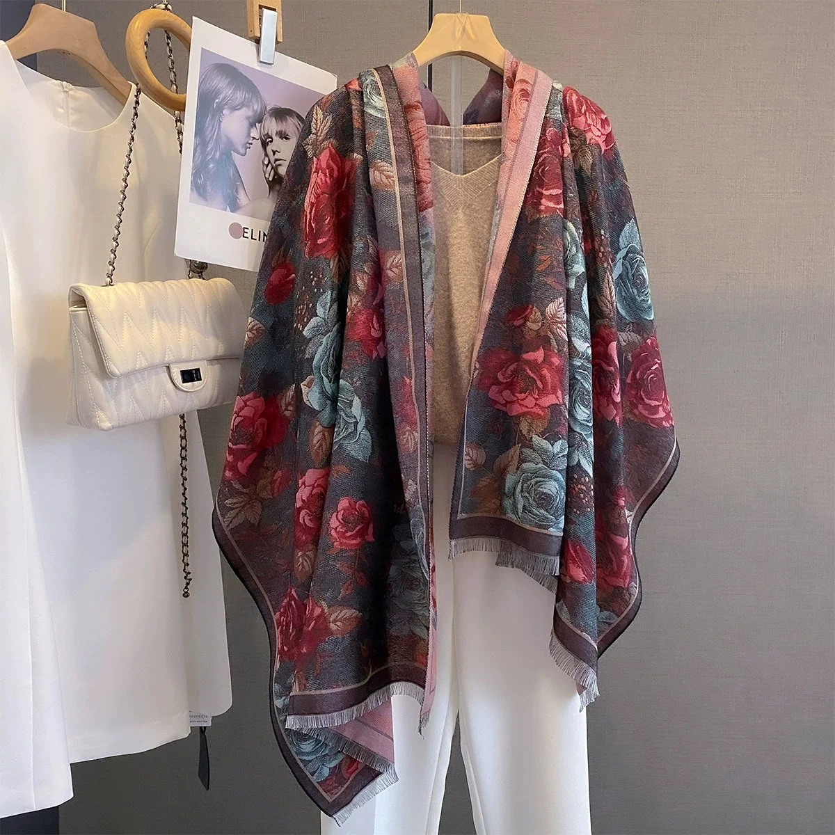 2024 Роскошный зимний кашемировый шарф, женский новый дизайн, теплое одеяло из пашмины, шарфы-пончо, женская шаль с принтом, толстый платок Bufanda
2024 Роскошный зимний кашемировый шарф, женский новый дизайн, теплое одеяло из пашмины, шарфы-пончо, женская шаль с принтом, толстый платок Bufanda