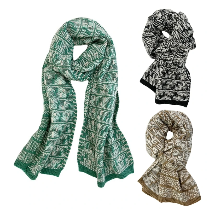 Knitted Scarfs for Cold Winter Warm Thick Wrap Classical Color Matching Printed Dropship
Knitted Scarfs for Cold Winter Warm Thick Wrap Classical Color Matching Printed Dropship