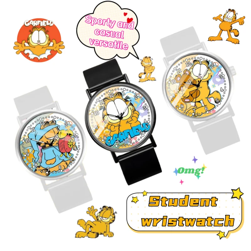 New Garfield pointer type watch disc high color value cartoon pattern student special accompanying sports leisure wristwatch
New Garfield pointer type watch disc high color value cartoon pattern student special accompanying sports leisure wristwatch