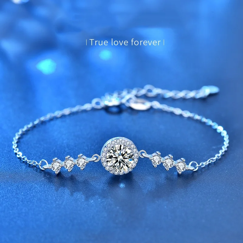 KNRIQUEN Moissanite Bracelet D Color 925 Sterling Silver 18K White Gold Plated Diamond Test Passed Jewelry Gift for Women
KNRIQUEN Moissanite Bracelet D Color 925 Sterling Silver 18K White Gold Plated Diamond Test Passed Jewelry Gift for Women