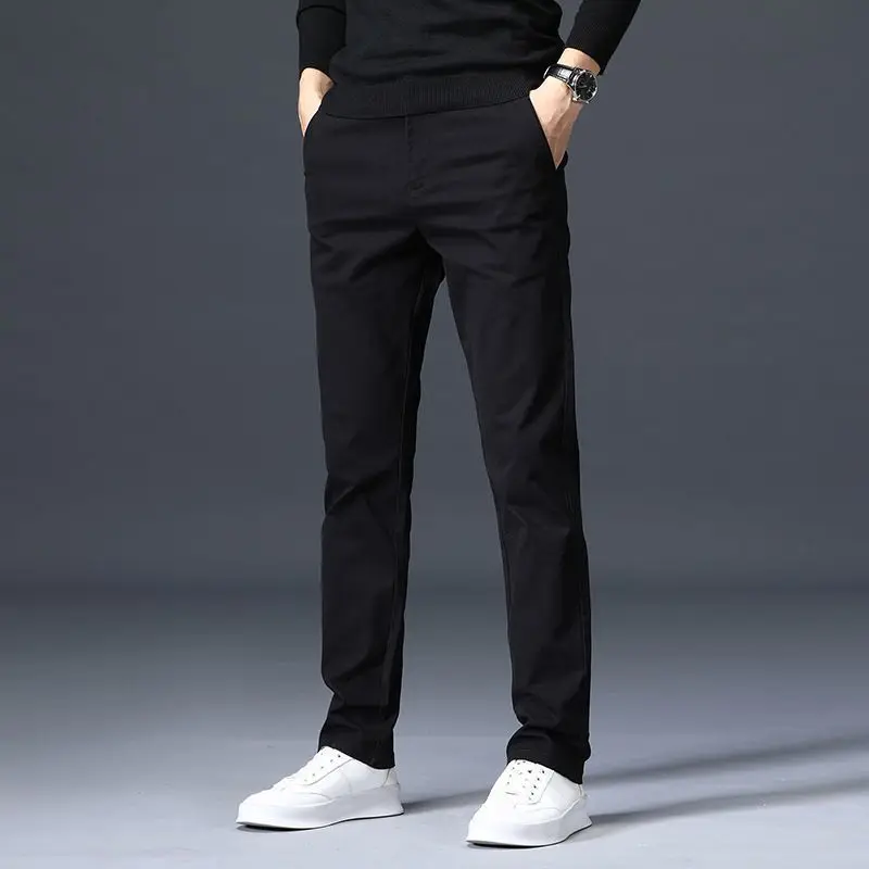 Mens Elastic Waist Straight Leg Casual Pants Slant Pocket Slim Fit Daily Wear Soft Fabric Trousers
Mens Elastic Waist Straight Leg Casual Pants Slant Pocket Slim Fit Daily Wear Soft Fabric Trousers