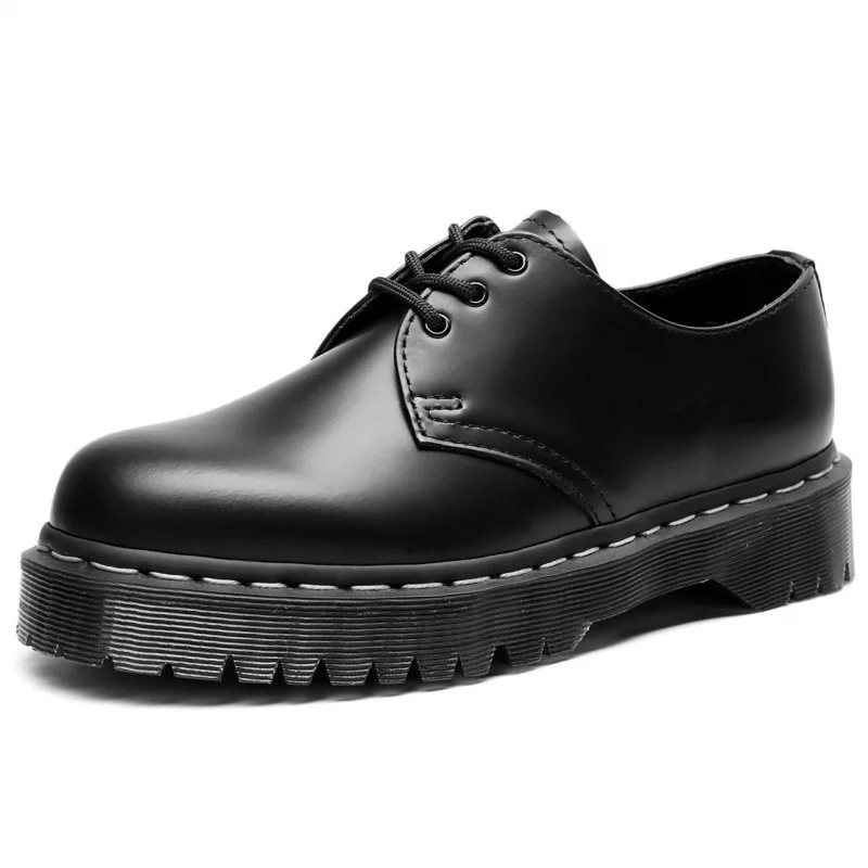 Thick bottom men work shoes white stitch dress shoes
Thick bottom men work shoes white stitch dress shoes