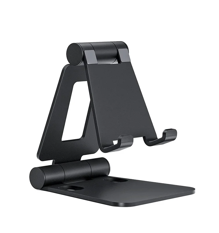 Dual Folding Cell Phone Stand Adjustable Foldable Holder Lazy Mobile Phone Stand Aluminum Alloy for iPhone 16/15/14/13 Pro Max
Dual Folding Cell Phone Stand Adjustable Foldable Holder Lazy Mobile Phone Stand Aluminum Alloy for iPhone 16/15/14/13 Pro Max