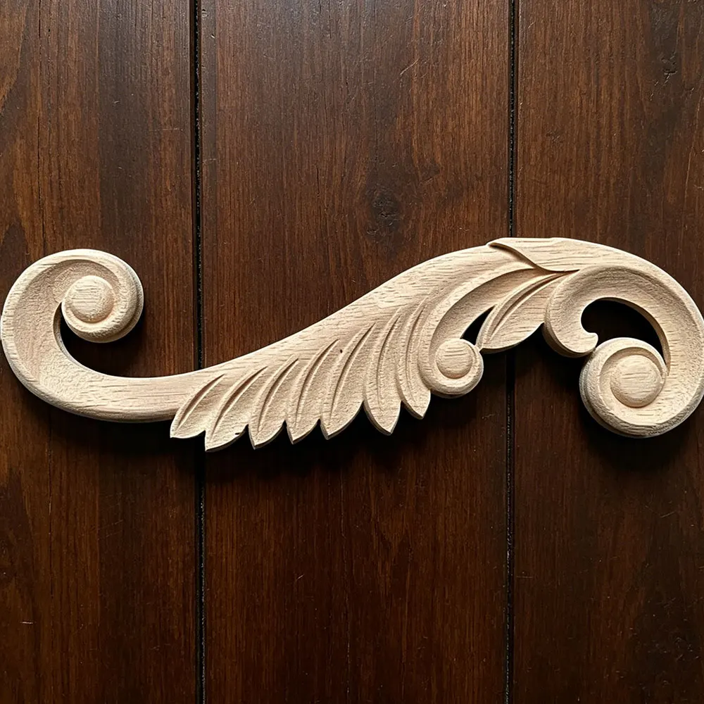26cm Wooden Carved Appliques Onlay Wood Carvings Decal for Headboard Door Bed Wall Cabinet Dresser Furniture Decor Crafts
26cm Wooden Carved Appliques Onlay Wood Carvings Decal for Headboard Door Bed Wall Cabinet Dresser Furniture Decor Crafts