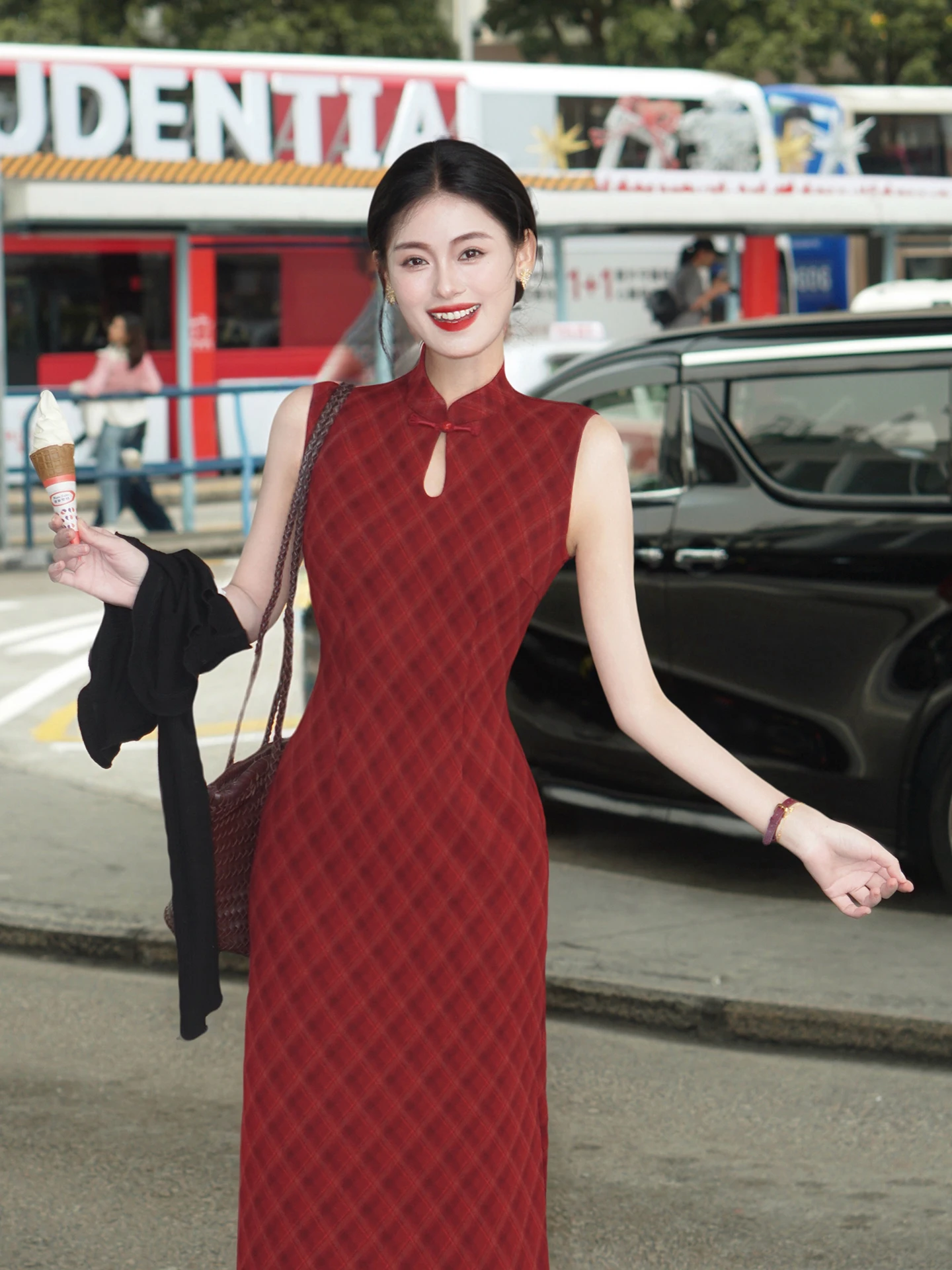Red Woolen Tweed Svel Qipao Dr Retro Sle Long Skirt Chinese Culture Faion Women's Spring Summer Daily Wear
Red Woolen Tweed Svel Qipao Dr Retro Sle Long Skirt Chinese Culture Faion Women's Spring Summer Daily Wear