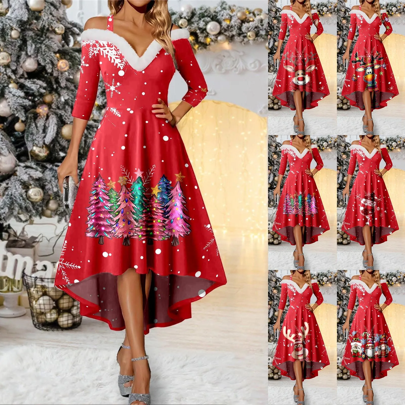 Santa Claus Costumes Robe Sexy Big Skirt For Women Sexy Vintage Cosplay Dresses Christmas V-Neck Irregular Halloween Dress
Santa Claus Costumes Robe Sexy Big Skirt For Women Sexy Vintage Cosplay Dresses Christmas V-Neck Irregular Halloween Dress