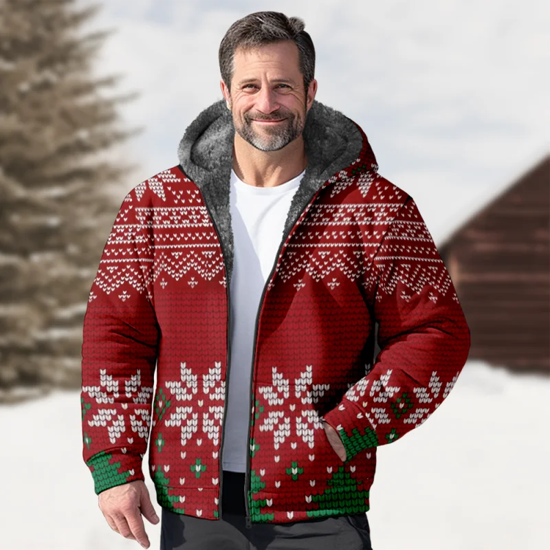 Christmas Creative Cotton Coat Hooded Sweater Casual Print Men's Fur Loop Arctic Velvet Zipper Patch Pocket Hooded Sweater
Christmas Creative Cotton Coat Hooded Sweater Casual Print Men's Fur Loop Arctic Velvet Zipper Patch Pocket Hooded Sweater