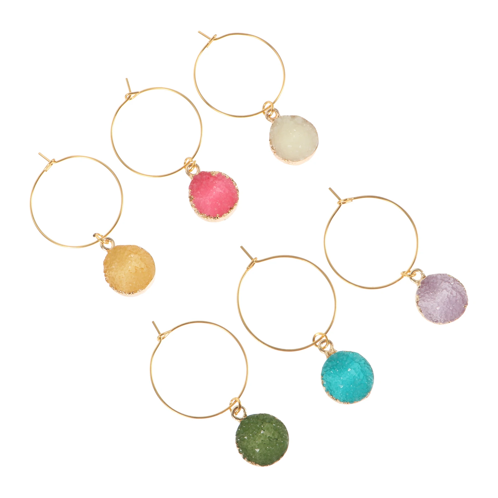 6 Pcs Glass Markers Creative Drink Tags Party Cup Alloy Charms Decorations Round Shaped Easy Clean Useful Gifts
6 Pcs Glass Markers Creative Drink Tags Party Cup Alloy Charms Decorations Round Shaped Easy Clean Useful Gifts