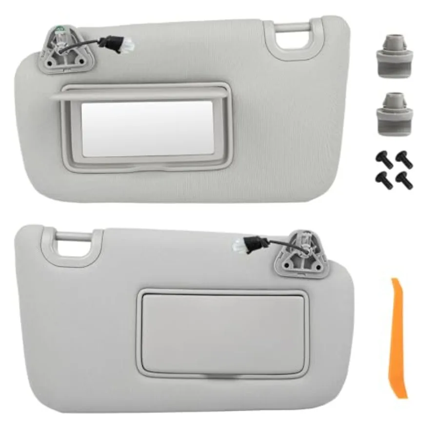 Sun Visor Pair Set Compatible with 2013-2019 Nissan Sentra with Sunroof Driver and Passenger Side,Illuminated Grey Sunvisor Rep
Sun Visor Pair Set Compatible with 2013-2019 Nissan Sentra with Sunroof Driver and Passenger Side,Illuminated Grey Sunvisor Rep