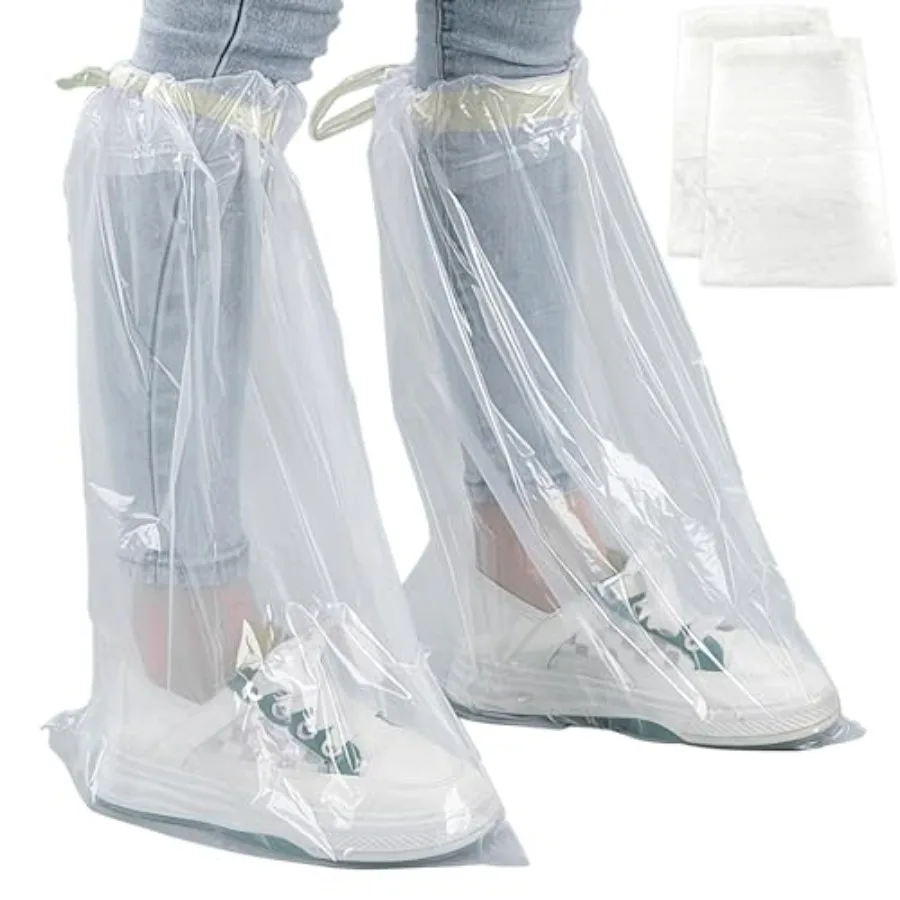 12 Pairs Disposable Shoe Covers for Rain, Non-Slip Thickened Waterproof Boot Covers, Clear Plastic Overshoes for Men Women with
12 Pairs Disposable Shoe Covers for Rain, Non-Slip Thickened Waterproof Boot Covers, Clear Plastic Overshoes for Men Women with