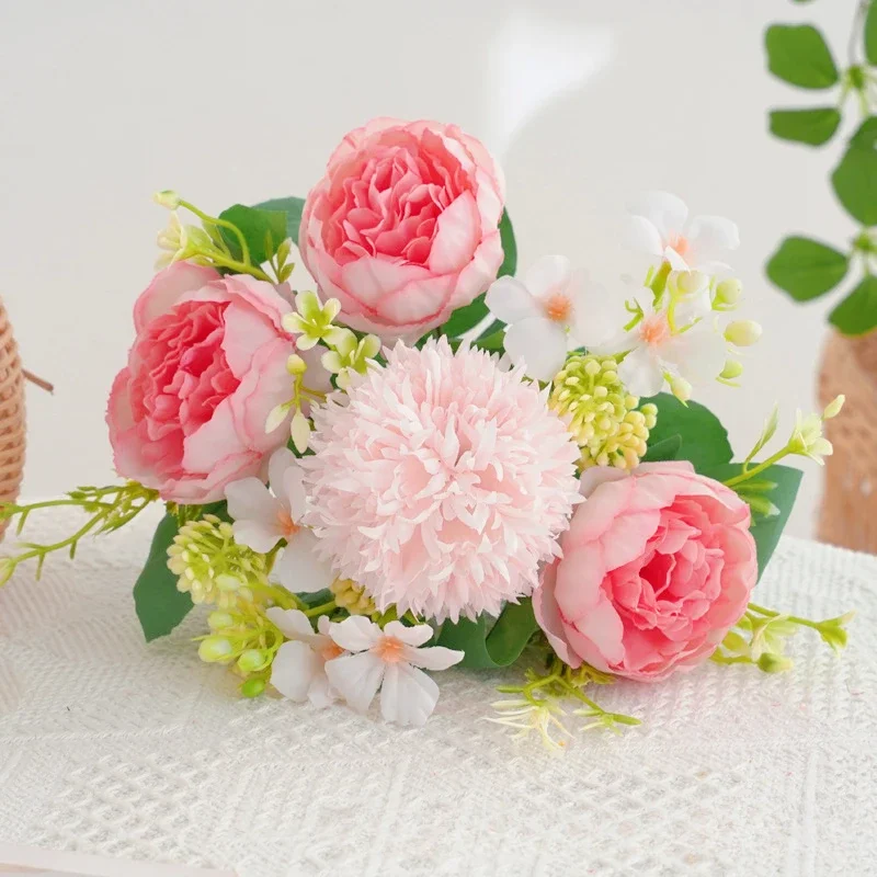 Artificial Simulation Flower Silk hydrangea peony Outdoor garden Wedding Bridal Bouquet Christmas Home vase Festival party decor
Artificial Simulation Flower Silk hydrangea peony Outdoor garden Wedding Bridal Bouquet Christmas Home vase Festival party decor