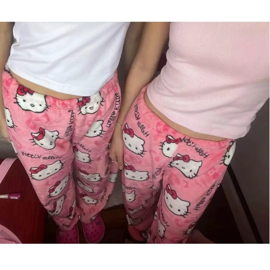 Sanrio Hello Kitty Anime Kawaii Flannel Pajamas Women'S Warm Woolen Cartoon Casual Home Pants Autumn Winter Fashion Trousers
Sanrio Hello Kitty Anime Kawaii Flannel Pajamas Women'S Warm Woolen Cartoon Casual Home Pants Autumn Winter Fashion Trousers