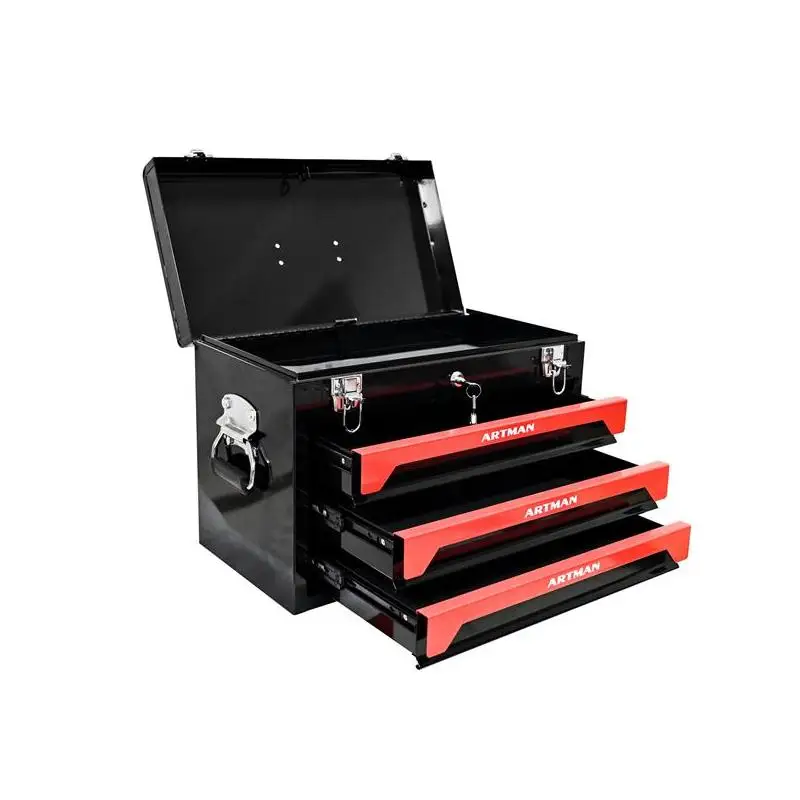 Ящик для хранения инструментов с 3 ящиками для организации ручных инструментов и аксессуаров
Ящик для хранения инструментов с 3 ящиками для организации ручных инструментов и аксессуаров