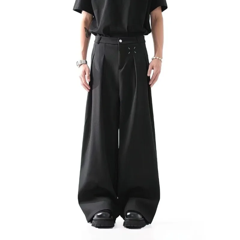 Black Baggy Pants Men Casual Wide leg Work wear Straight Trousers Male Luxury Drape Loose Cool Cargo Pants
Black Baggy Pants Men Casual Wide leg Work wear Straight Trousers Male Luxury Drape Loose Cool Cargo Pants