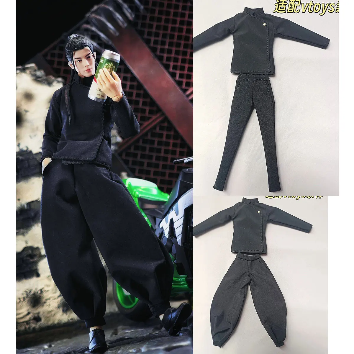 1/12 Scale Hobbies Jujutsu Kaisen Geto Suguru Black Suit College Uniform Clothes Model for 6in Action Figures Body
1/12 Scale Hobbies Jujutsu Kaisen Geto Suguru Black Suit College Uniform Clothes Model for 6in Action Figures Body